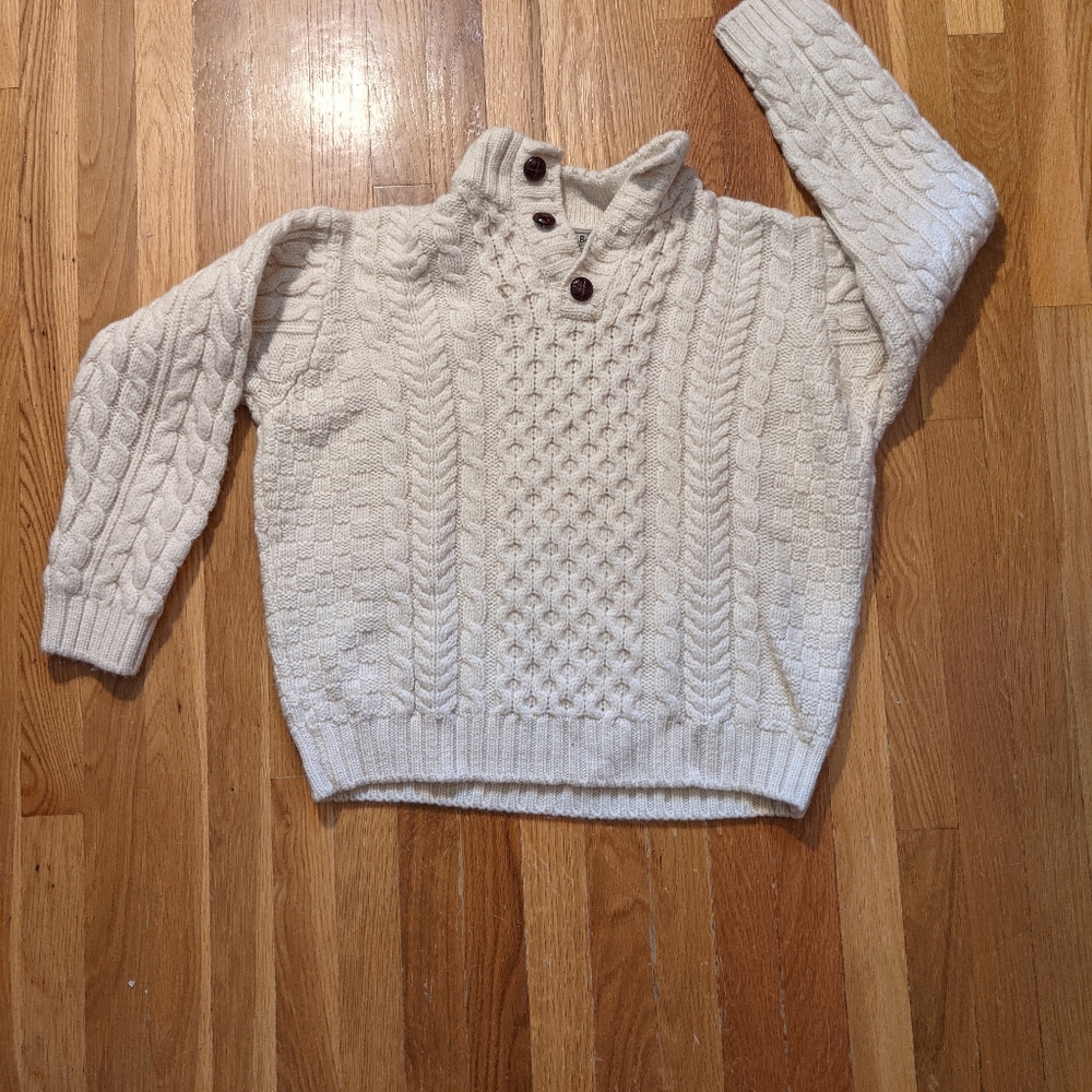 L.L. Bean fisherman cable knit sweater